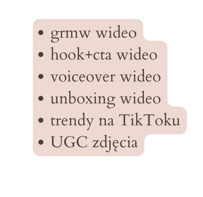 grmw wideo hook cta wideo voiceover wideo unboxing wideo trendy na TikToku UGC zdjęcia
